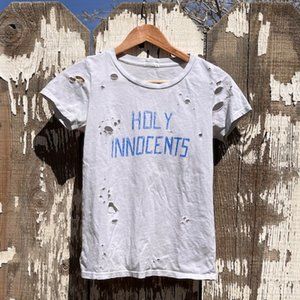 MOTHER distressed cotton tee